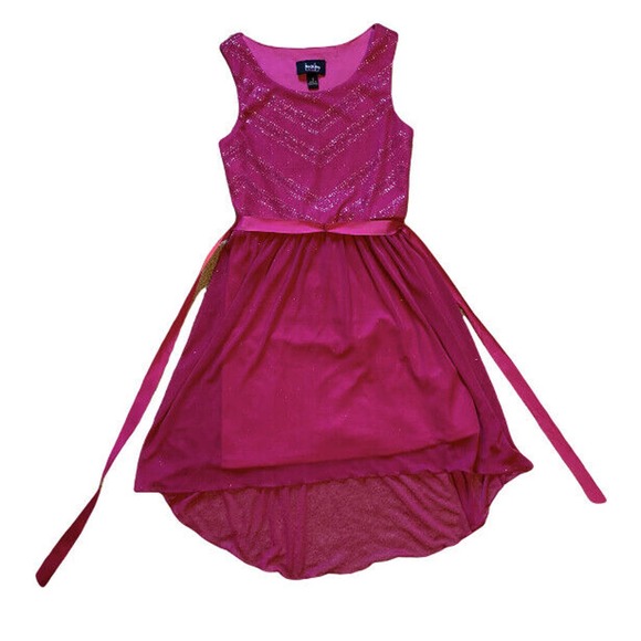 by & by Other - Girls’ Dress by & by size 8 Pink Hi-low Sparkly Sequin Lined Stylish Gorgeous!
